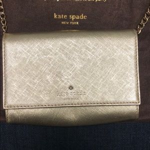 Kate Spade Gold Crossbody Bag